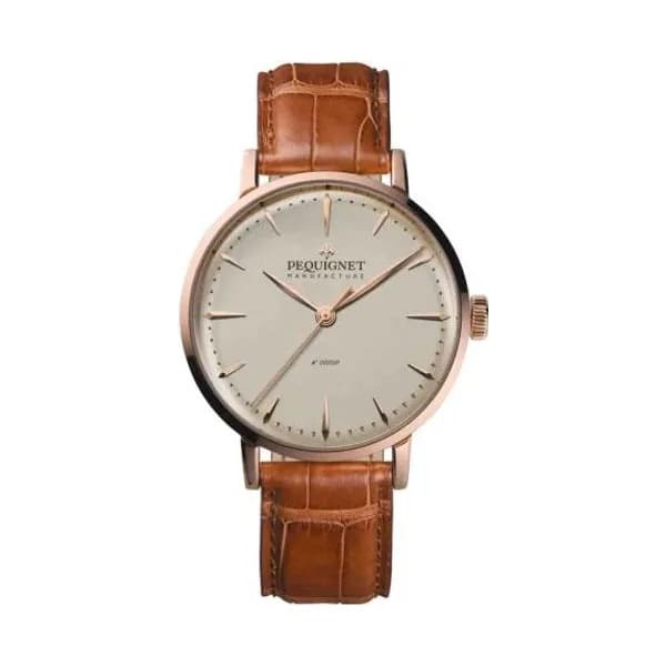 Pequignet Montre Pequignet Manufacture Attitude Automatique Cadran Ivoire - 9061325
