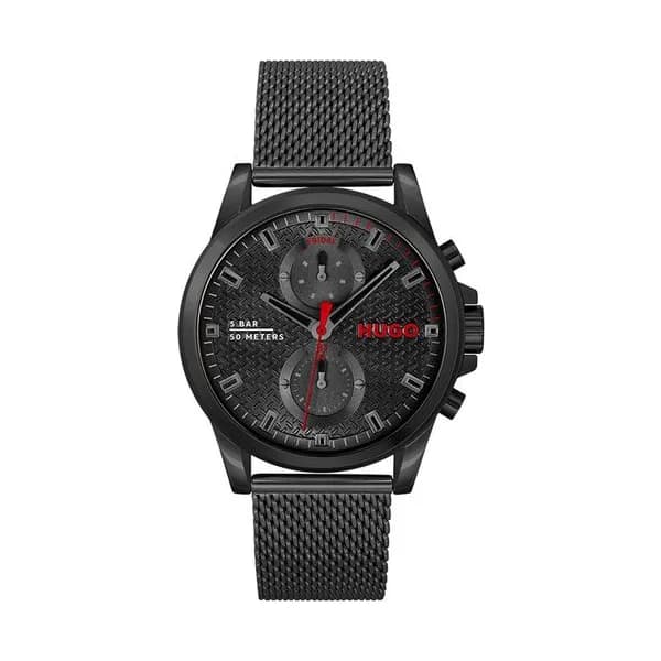 Hugo Montre Hugo Collection #Run en Acier et PVD Noir