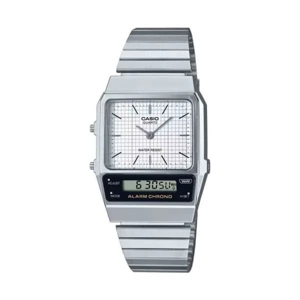 Casio Montre Casio Vintage - Série AQ-800 - Blanc - AQ-800E-7A