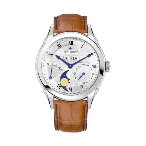 Pequignet Montre Pequignet Royale Origine Automatique Cadran Argent - 9010437-AMC