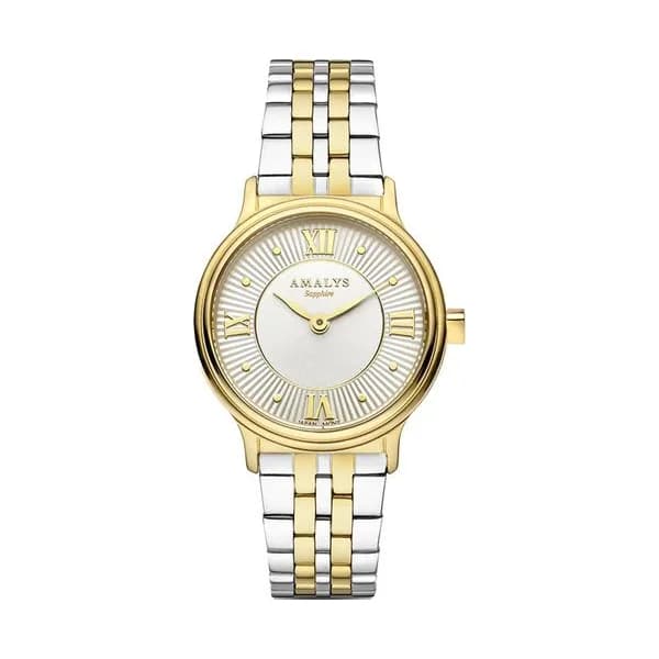 Amalys Montre Amalys Collection Watson 28 mm en Acier et PVD Bicolore
