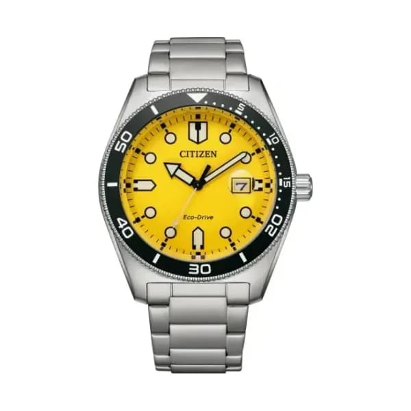 Citizen Montre Solaire Citizen Collection Marine Sporty en Acier Argenté