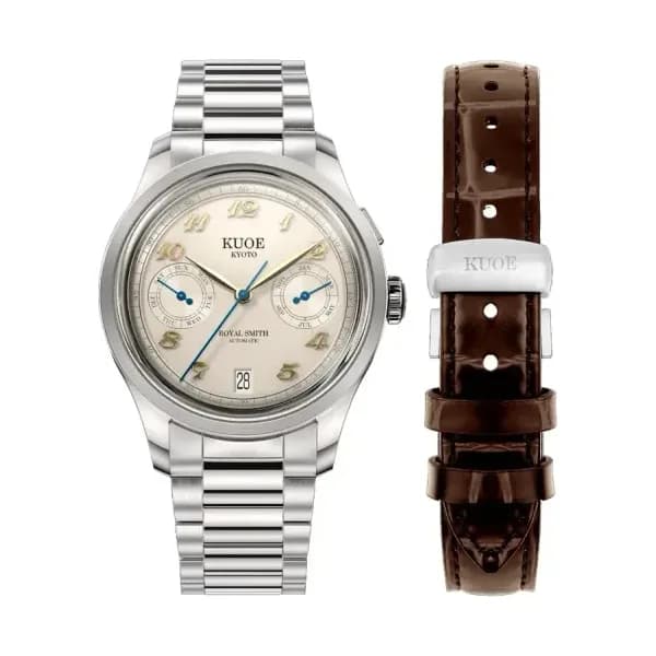 Kuoe Kyoto Montre Royal Smith 90-010 Automatic Panda x Grainy Finish Dial rs90010-pa-grainy