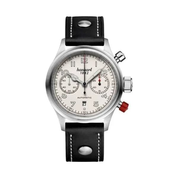 Hanhart Montre Hanhart Pioneer TwinControl off-white Automatique diamètre 42 mm- 720.200-0010