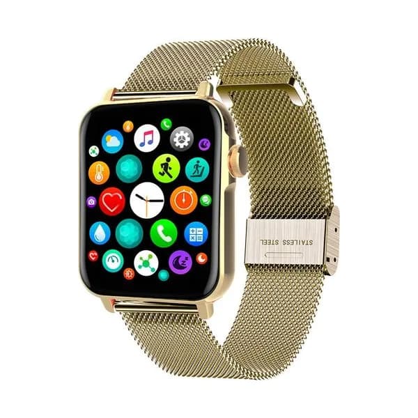 Smarty Montre Connectée Smarty Collection Level en Métal Doré