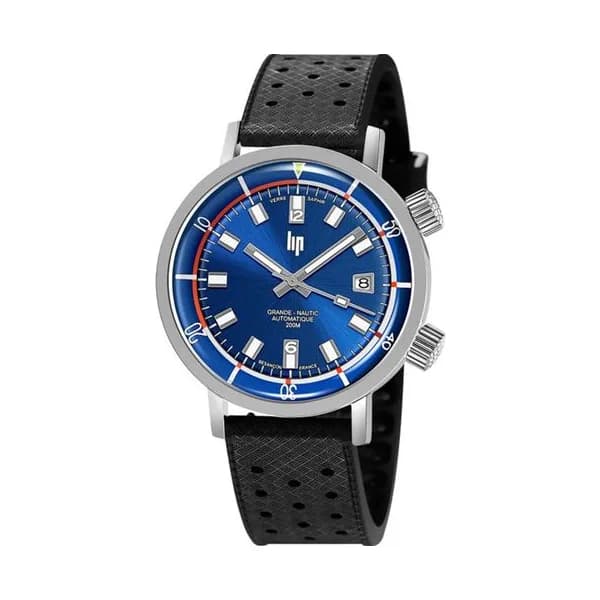 Lip Montre Lip Nautic Ski 671521- Homme - cadran Bleu- 41 mm - Acier inoxydable