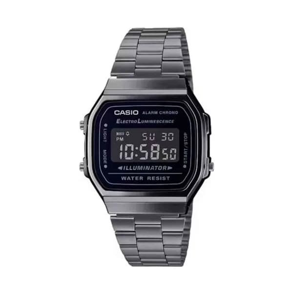 Casio Montre Casio Vintage - Série Iconic - Gris Foncé - A168WEGG-1B