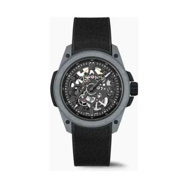 NORQAIN Montre Norqain Wild One 42mm Skeleton Grey Bracelet Caoutchouc Noir