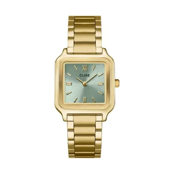 Cluse Gracieuse Watch Steel, Sage Green, Gold Colour
