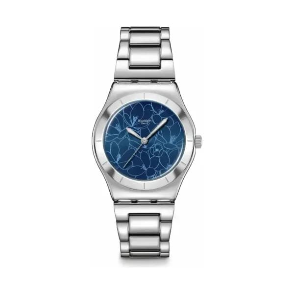 Swatch Montre quartz Femme Blossom time Bleu