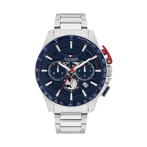 Tommy Hilfiger Montre Tommy Hilfiger Collection Bank en Acier Argenté