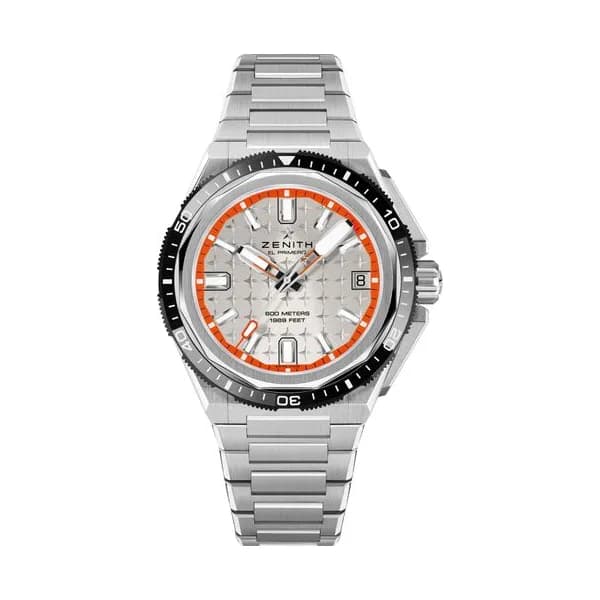 Zenith Montre Zenith Defy Extreme Diver El-Primero automatique cadran argenté bracelet titane 42,5 mm