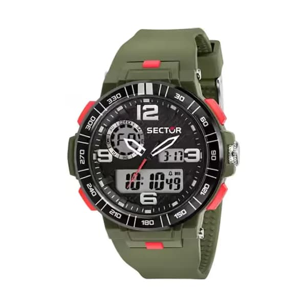 Sector Montre Digital Homme Sector Polyuréthane Vert R3251532001