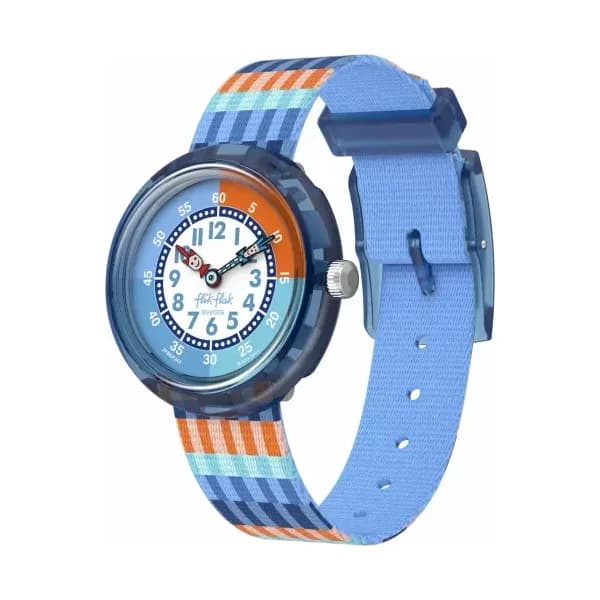 Flik Flak Montre Enfant Let's get artsy Blanc, Orange, Bleu