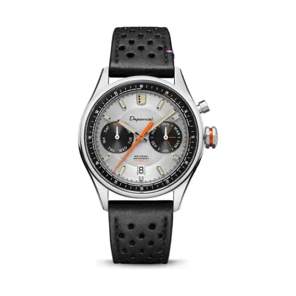 Depancel Montre Depancel Autosport Cadran Silver Bracelet Racing Noir