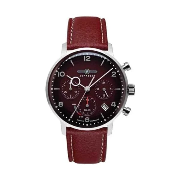 Zeppelin Montre Zeppelin LZ 129 Hindenburg Quartz Solaire Cadran Bordeaux - 80862_n