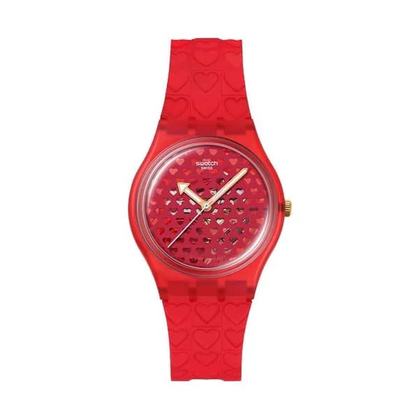 Swatch Montre Swatch en Silicone Rouge