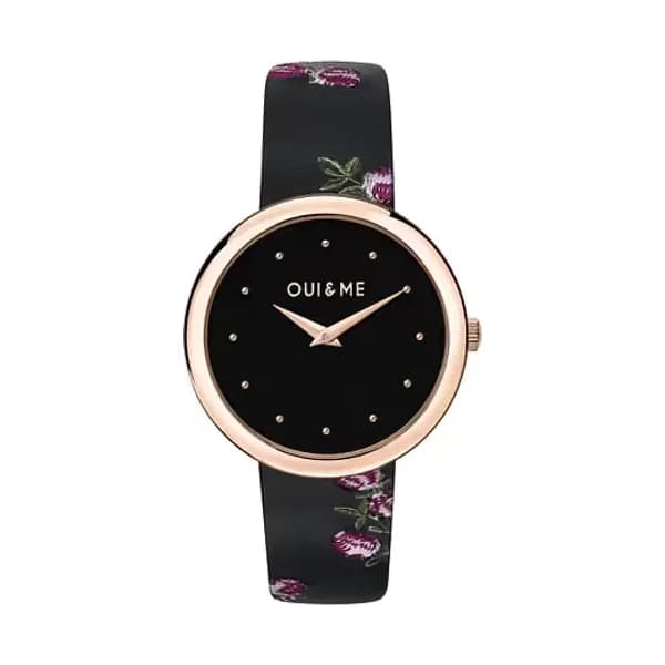 Oui & Me Montre Femme OUI&ME en Cuir Noir