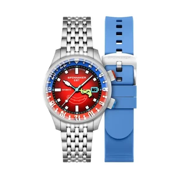 Spinnaker Montre Bradner GMT Automatic Spongebob Squarepants Bubbly Grins Limited Edition - SP-5162-44 - Patrick Pink