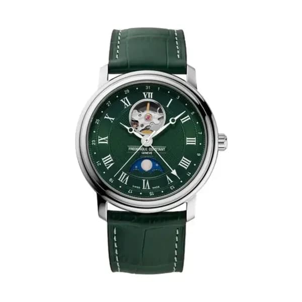 Frédérique Constant Montre Frédérique Constant Classics Index Automatic Automatique Cadran Kaki Bracelet Cuir - FC-335MCGRW4P26