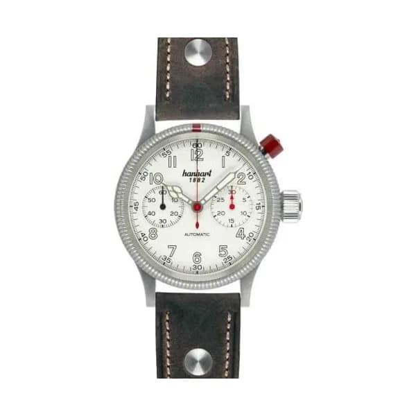 Hanhart Montre Hanhart Pioneer MK1 off-white Automatique diamètre 40 mm- 714.200-0010