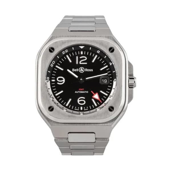 Bell & Ross Montre BELL &amp; ROSS BR05 GMT Bracelet Acier