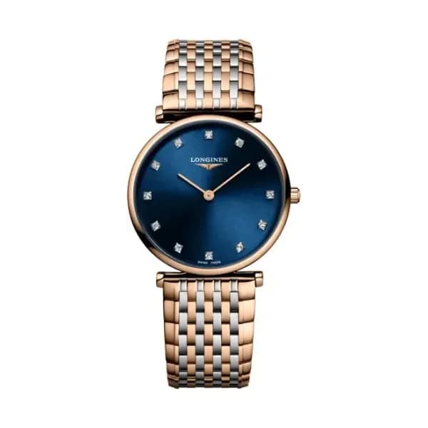Longines Montre Longines la grande classique de longines 29 mm Quartz Cadran Bleu soleillé Bracelet Acier