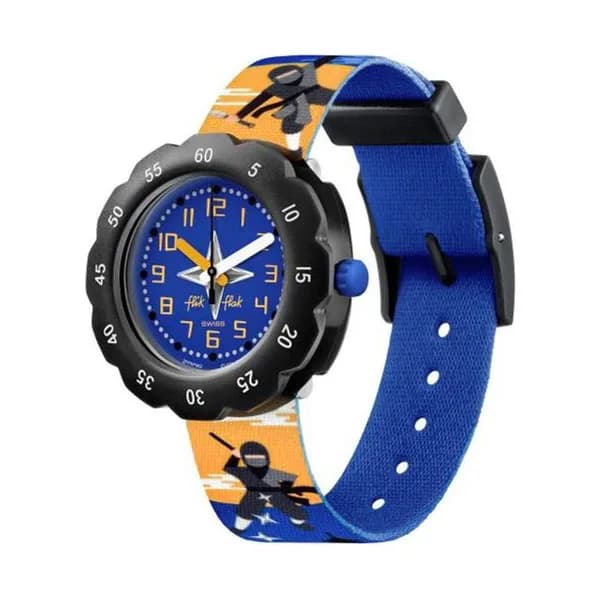 Flik Flak Montre Flik Flak Collection Tales From the World en Biosource Bleu