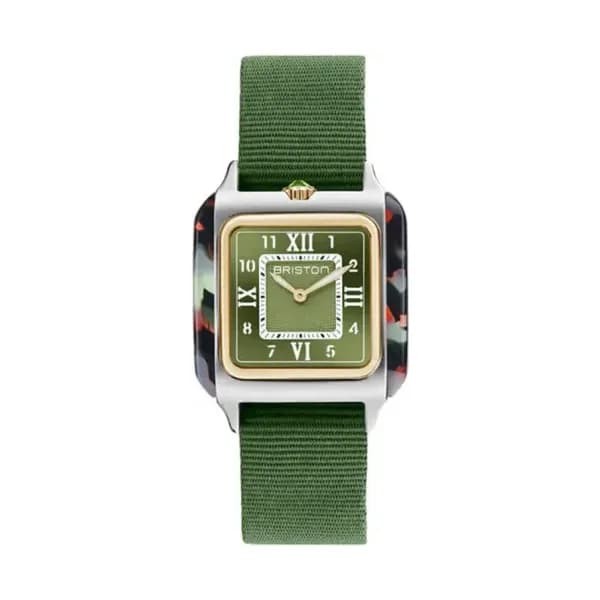 Briston Montre Streamliner Kennedy Spring - HM - Gold - Vert olive 262030.PYA.UG.26.NOL