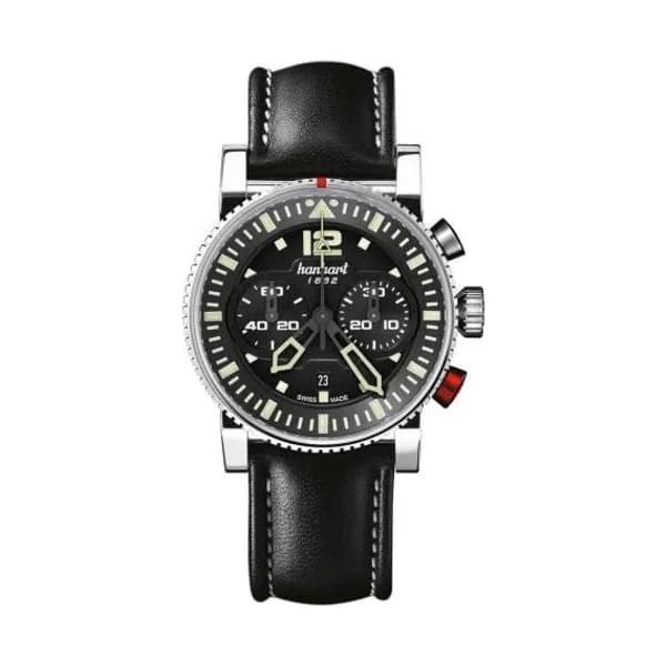 Hanhart Montre Hanhart Primus Pilot Noir Automatique diamètre 44 mm- 740.210-0020