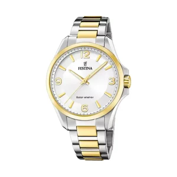 Festina Montre Homme FESTINA SOLAR ENERGY en Acier Bicolore