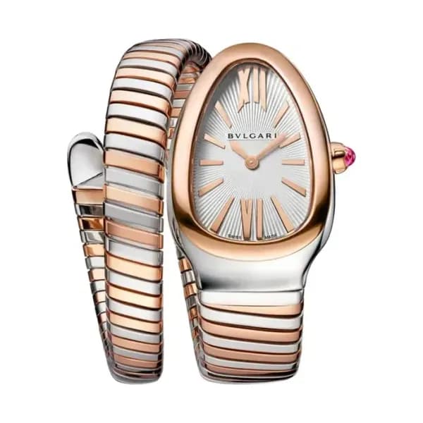 Bulgari Montre quartz Mixte Serpenti Blanc