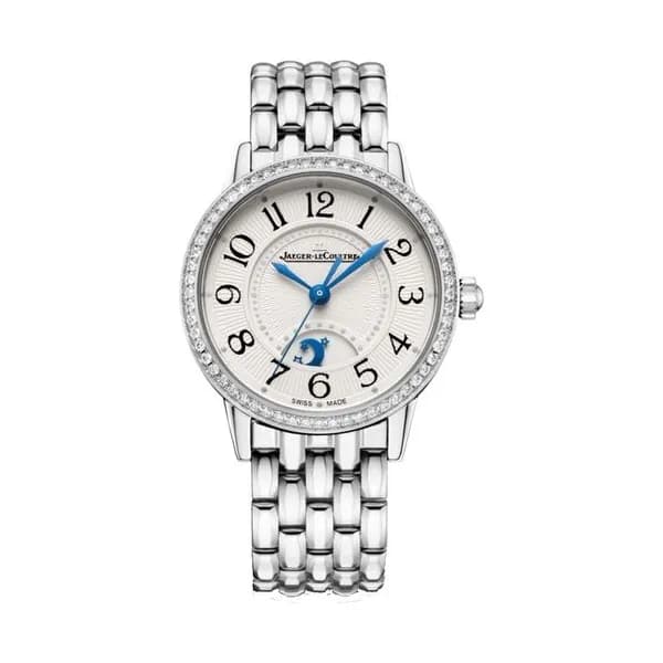 Jaeger-LeCoultre Montre Jaeger-LeCoultre Rendez-Vous Night &amp; Day automatique cadran argent lunette sertie bracelet acier 29 mm