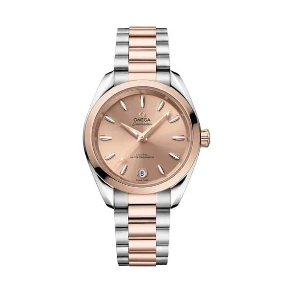 Omega Montre automatique Mixte Seamaster Doré rose