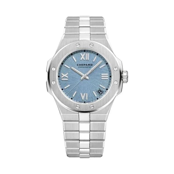 Chopard Montre Chopard Alpine Eagle 41 automatique cadran bleu glacier bracelet acier 41 mm