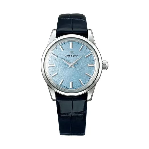 Grand Seiko Montre Grand Seiko Elegance mécanique "Kishun" cadran bleu bracelet cuir bleu 37,3 mm