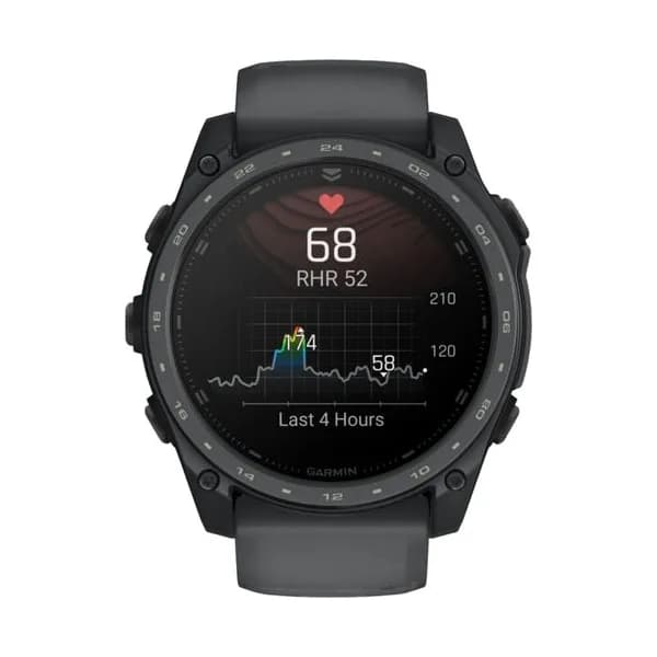 Garmin Montre Garmin Tactix 8 Cerakote AMOLED bracelet silicone gris 51 mm - Avec calculateur Applied Ballistics Ultralight
