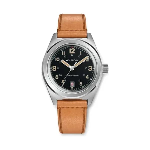 Wolbrook Montre Automatique Outrider - Black Vintage 23-OA-002