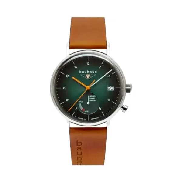 Bauhaus Montre Solar Homme Vert/Marron 2112-4