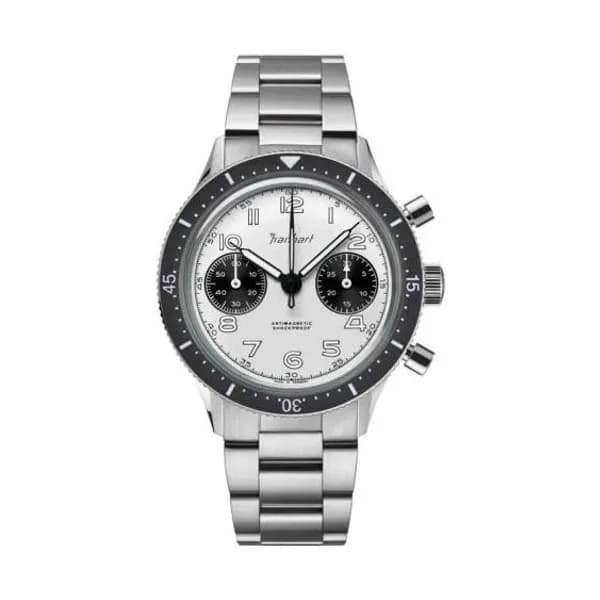Hanhart Montre Hanhart 415 ES Reverse Panda Mécanique diamètre 39 mm- H703.201-6428