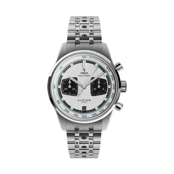 Yema Montre Yema Rallygraf Meca Quartz Alpine Cup Series Panda Bracelet Acier