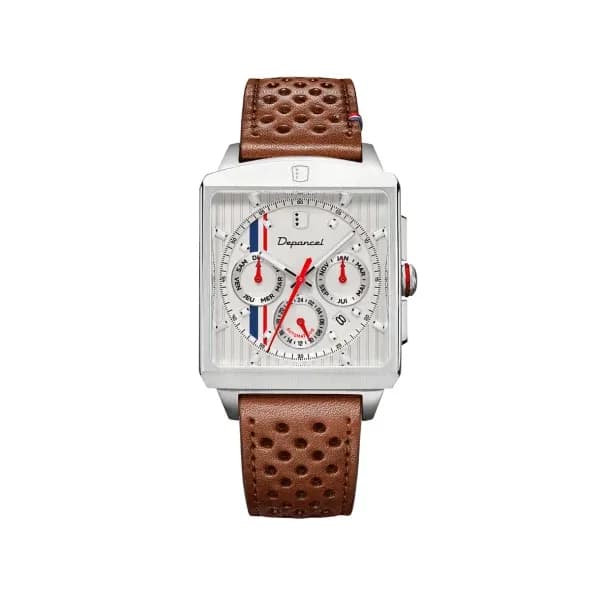 Depancel Montre automatique Homme Série-R Bleu, Blanc, Rouge