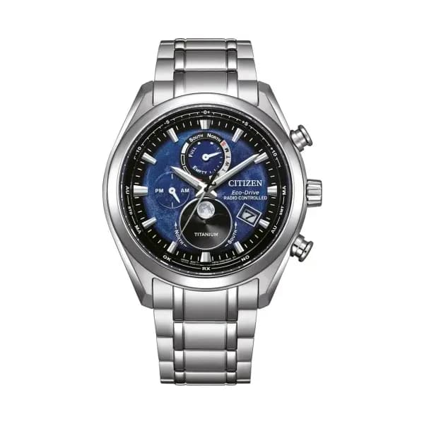 Citizen Montre quartz solaire Homme Radio controlee Bleu