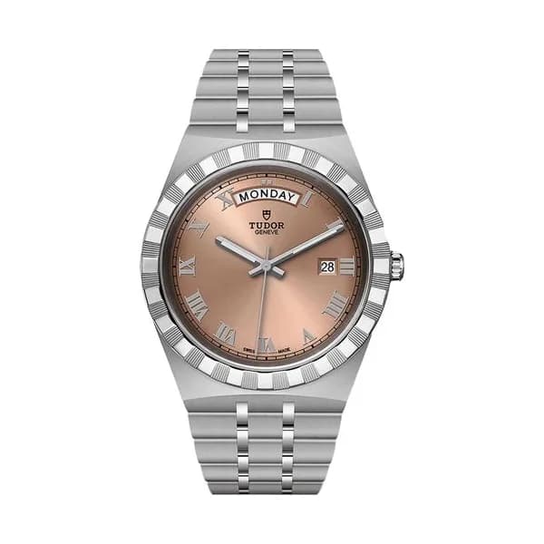 Tudor Montre Tudor Royal automatique cadran saumon bracelet acier 41 mm