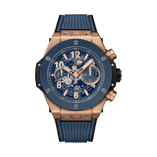 Hublot Unico King Gold Blue Ceramic