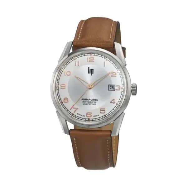 Lip Montre Lip Annapurna Automatique - Manufacture - Homme - cadran Blanc- 39 mm - Acier inoxydable- 676011