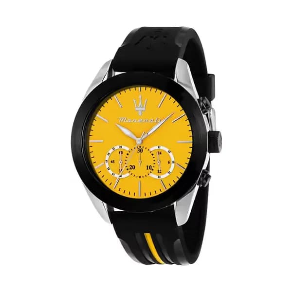 Collection Traguardo Montre Homme Maserati Plastique Jaune Noir R8871612045