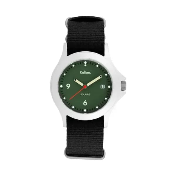 Kelton Montre Solaire Soleil Vert Nato Noir 9125562