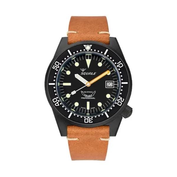 Squale Montre 1521 DLC Leather 1521DLCBK.PC