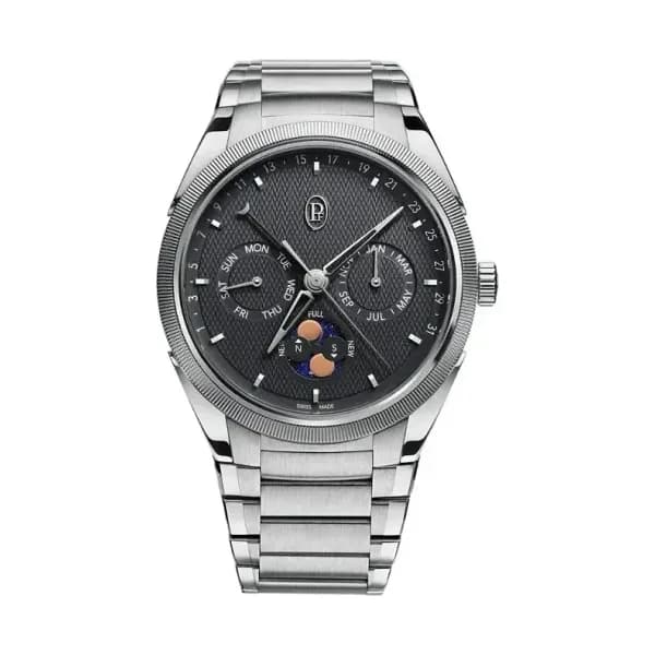 Parmigiani Fleurier Tonda Pf Gregorian Annual Calendar Steel Platinum Warm Grey